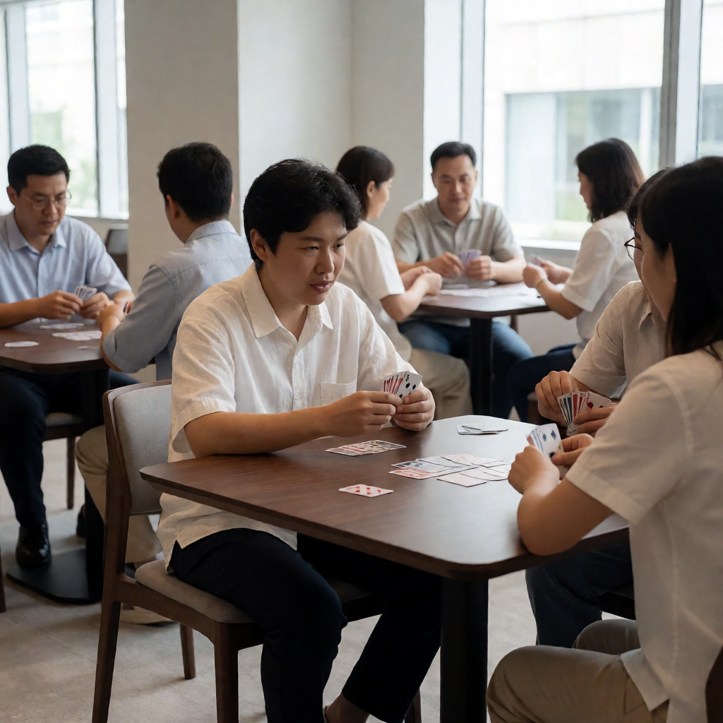 社交型棋牌室环境
